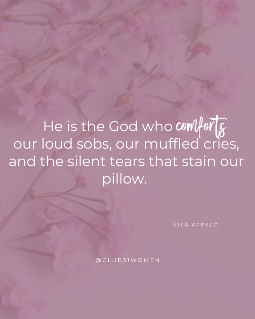 Finding comfort in God through grief and loneliness on Valentine's Day - how faith sustains us when we're hurting and tempted to turn elsewhere.